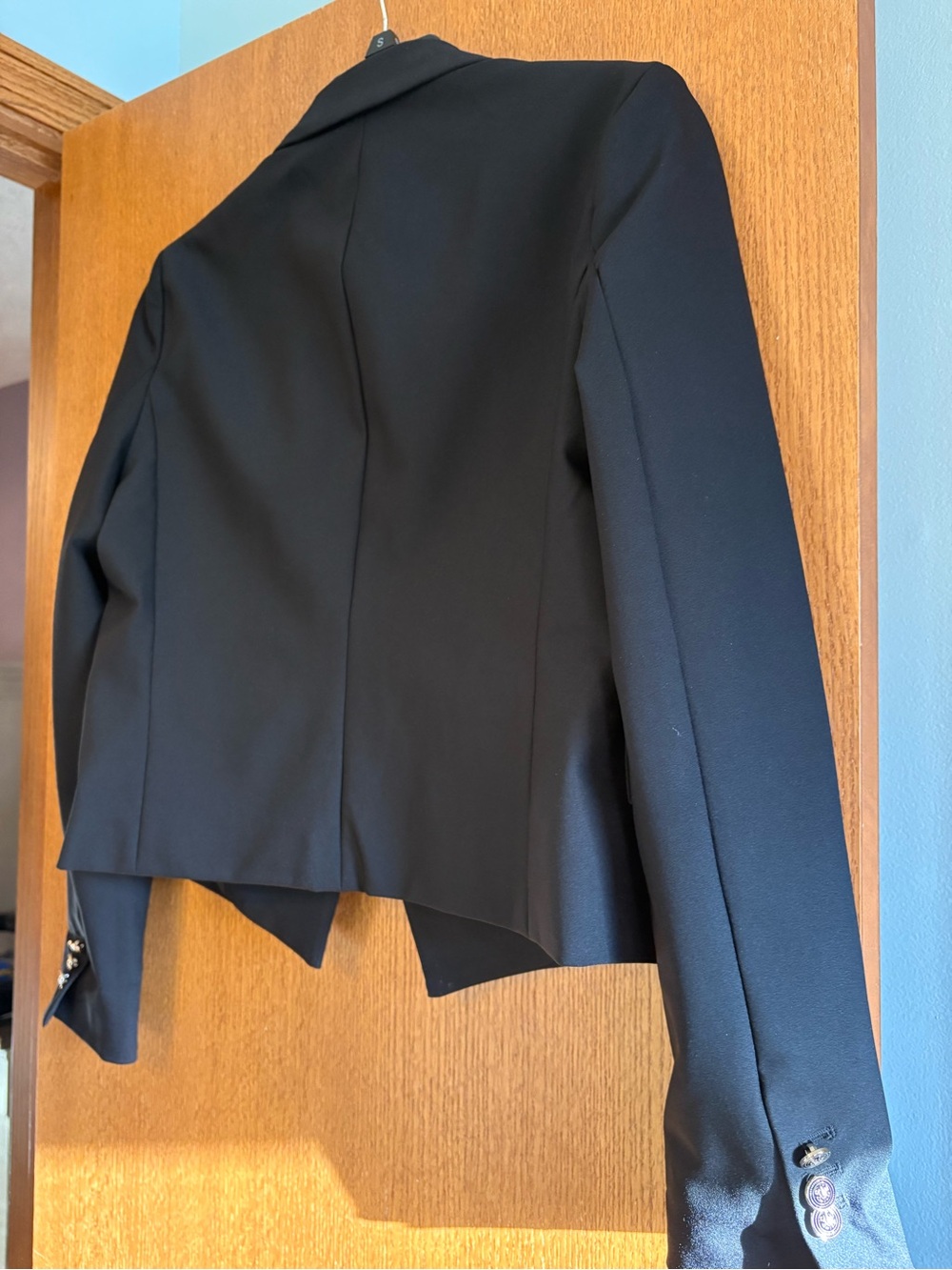 Nicole Miller Black waist length Blazer size large - Picture 4 of 4